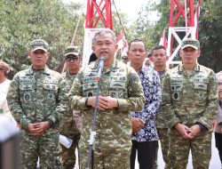 Akses Warga Ridomanah Makin Mudah, Pemkab Bekasi Apresiasi TNI Bangun Jembatan Perintis Garuda