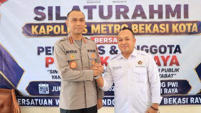 Kapolres Putu Kholis Silaturahmi ke PWI Bekasi Raya, Perkuat Sinergi Kamtibmas, Informasi dan Sosial