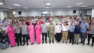 Polres Metro Bekasi Kota dan Dandim 0507/Bekasi Berbagi Inspirasi dengan 242 Ketua OSIS