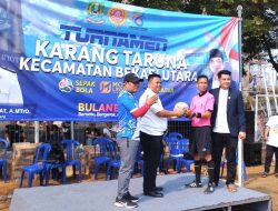 Warga Antusias Saksikan Turnamen Olahraga Sambut Bulan Bakti Karang Taruna ke-66 di Bekasi Utara