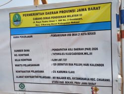 Proyek Pembangunan USB SMAN 21 Kota Bekasi Disorot, Diduga Cacat Administrasi dan Penyimpangan Teknis