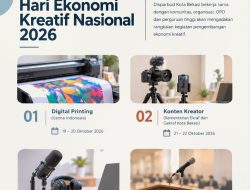 Sambut Hari Ekonomi Kreatif Nasional 2026, Disparbud Kota Bekasi Gandeng CALMA Indonesia Gelar Pelatihan Digital Printing